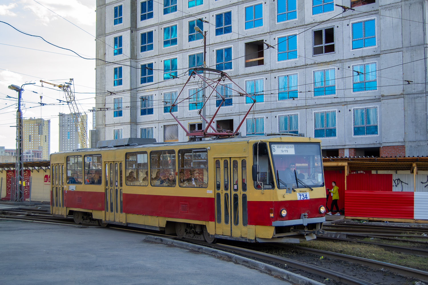 Екатеринбург, Tatra T6B5SU № 734