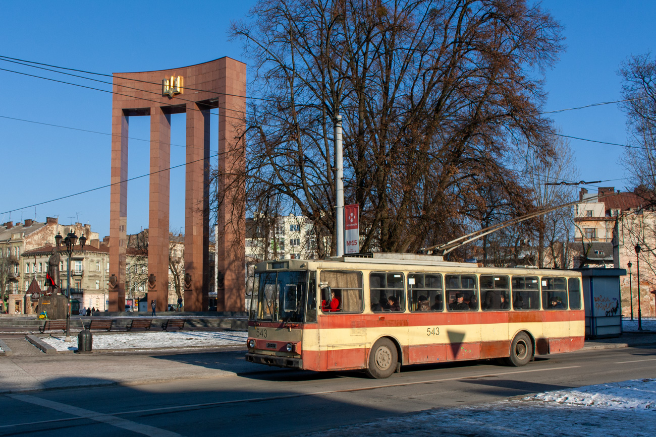 Львов, Škoda 14Tr89/6 № 543