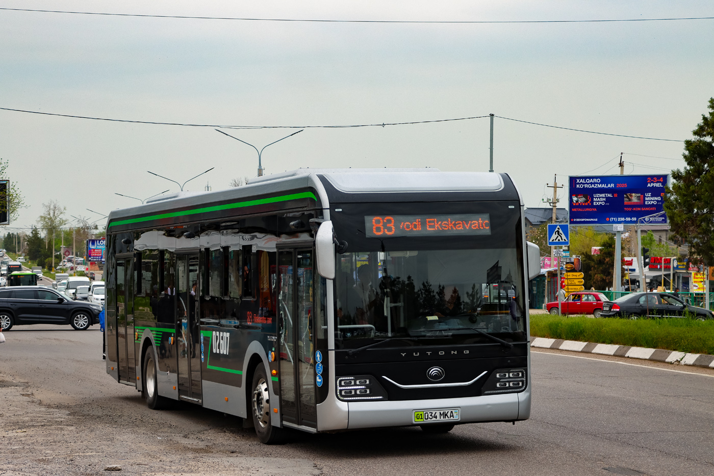 Taschkent, Yutong ZK6126BEVG Nr. 02607