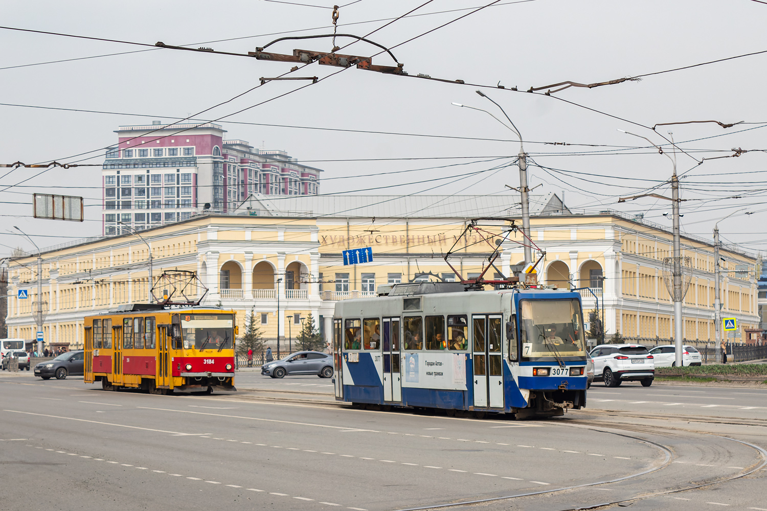 Барнаул, Tatra B3DM КВР Барнаул № 3077