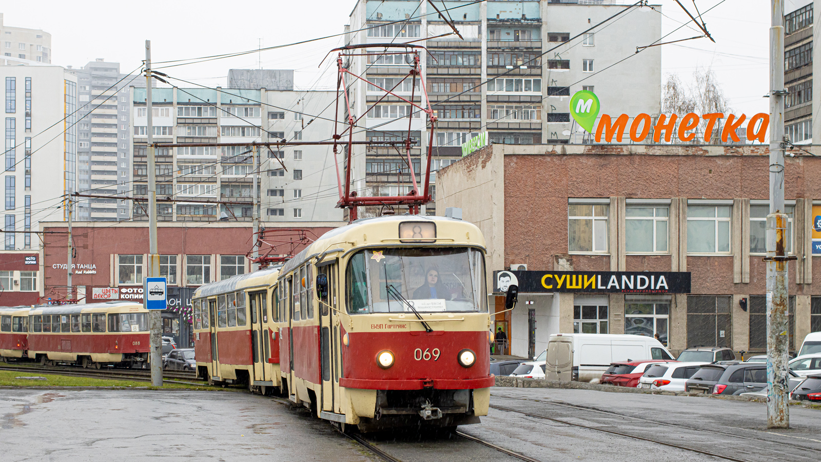 Yekaterinburg, Tatra T3SU (2-door) č. 069