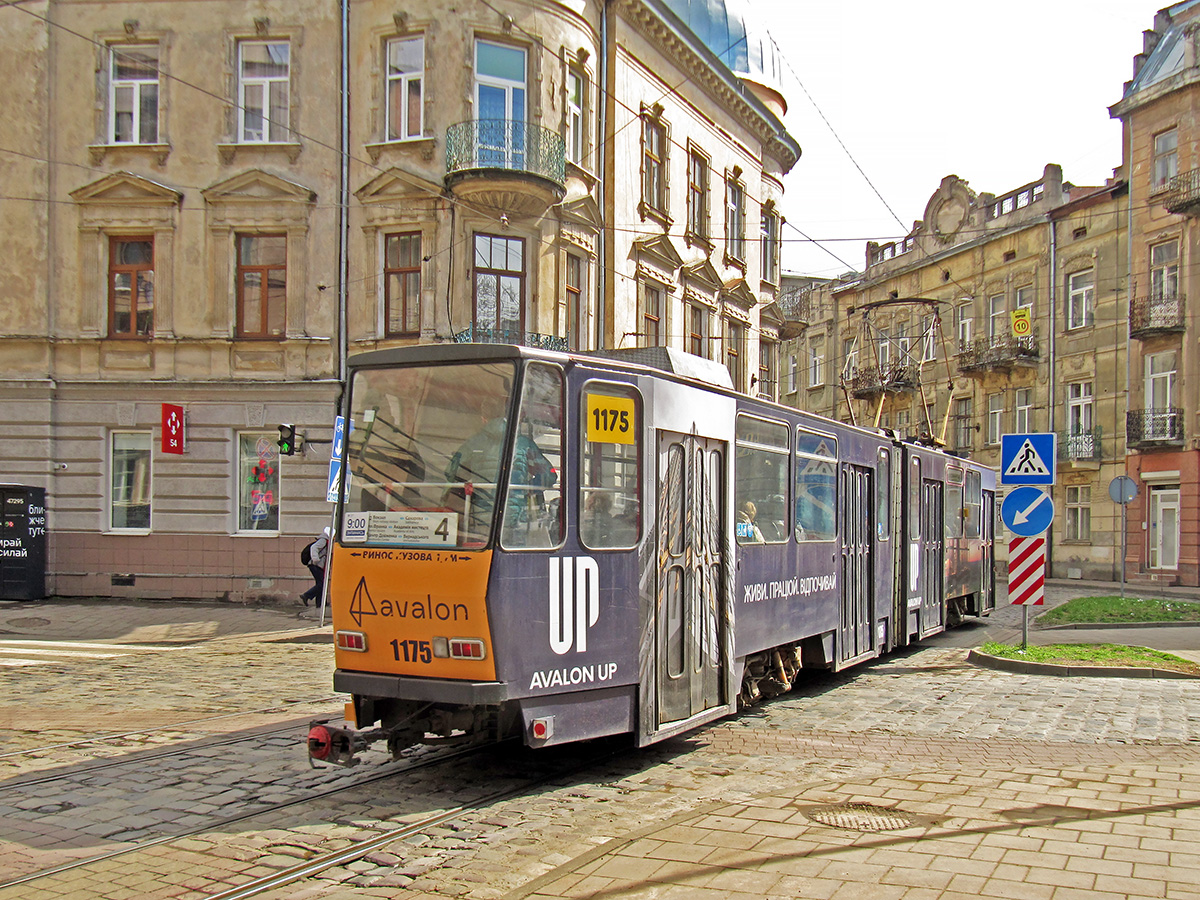 Львов, Tatra KT4D № 1175