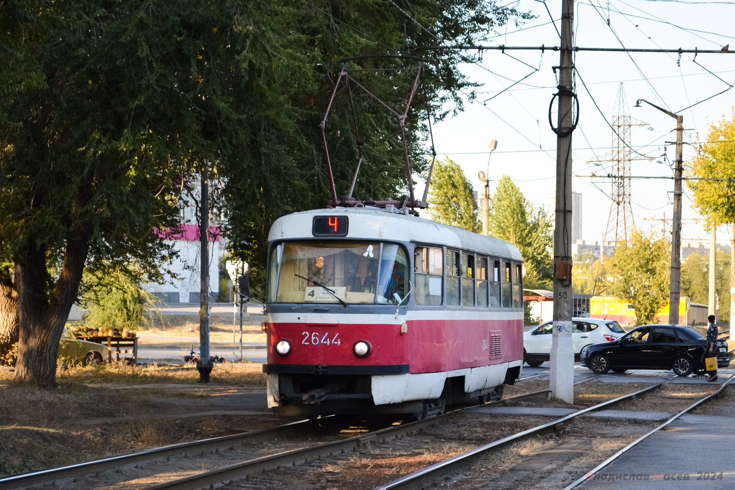 Волгоград, Tatra T3SU (двухдверная) № 2644