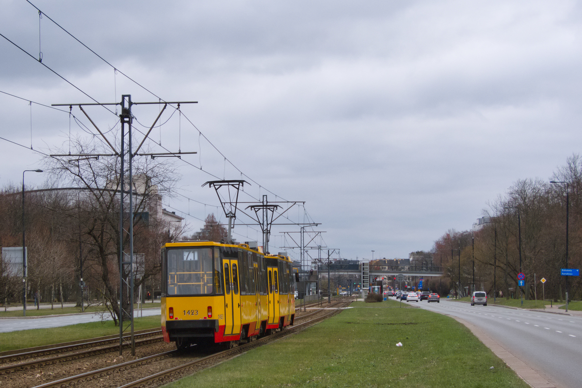 Варшава, Konstal 105Ng № 1423
