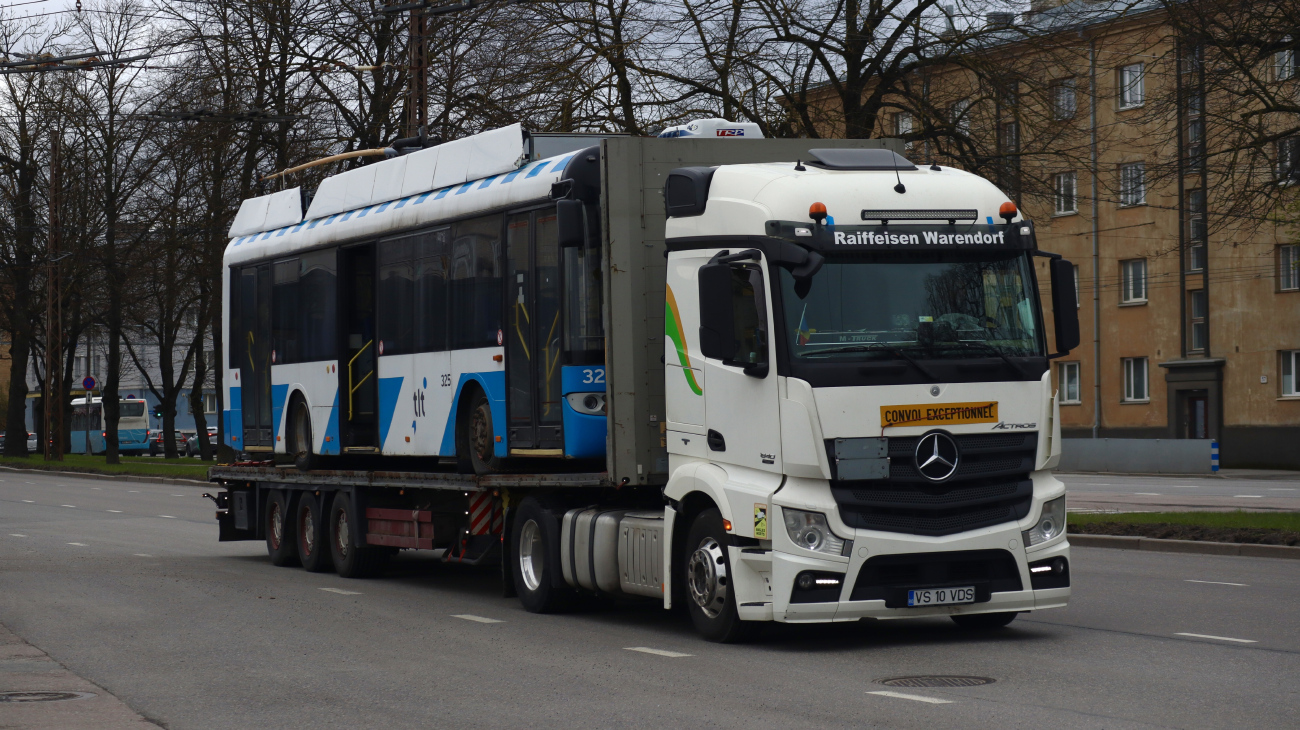 Tallinn, Solaris Trollino II 12 Ganz č. 325 Tallinn, Solaris Trollino II 12 Ganz č. 325