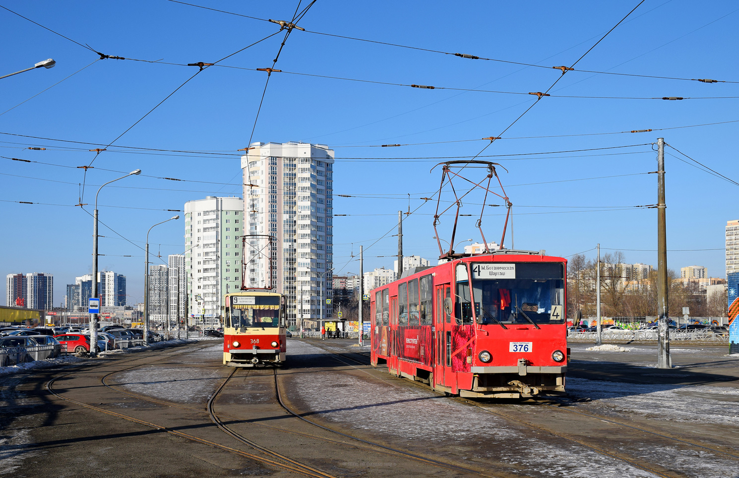 Yekaterinburg, Tatra T6B5SU Nr. 368; Yekaterinburg, Tatra T6B5SU Nr. 376
