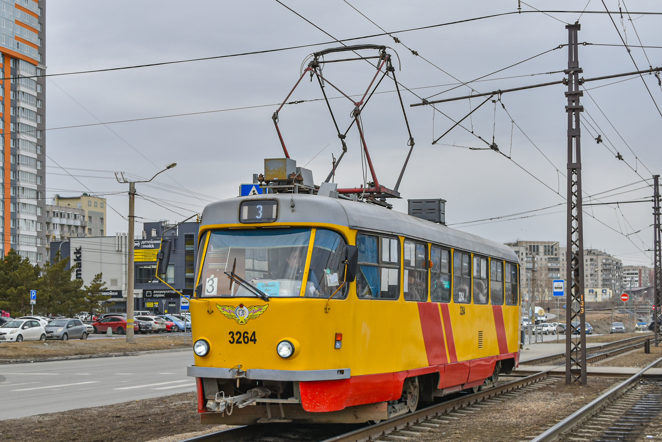 Барнаул, Tatra T3SU КВР Барнаул № 3264