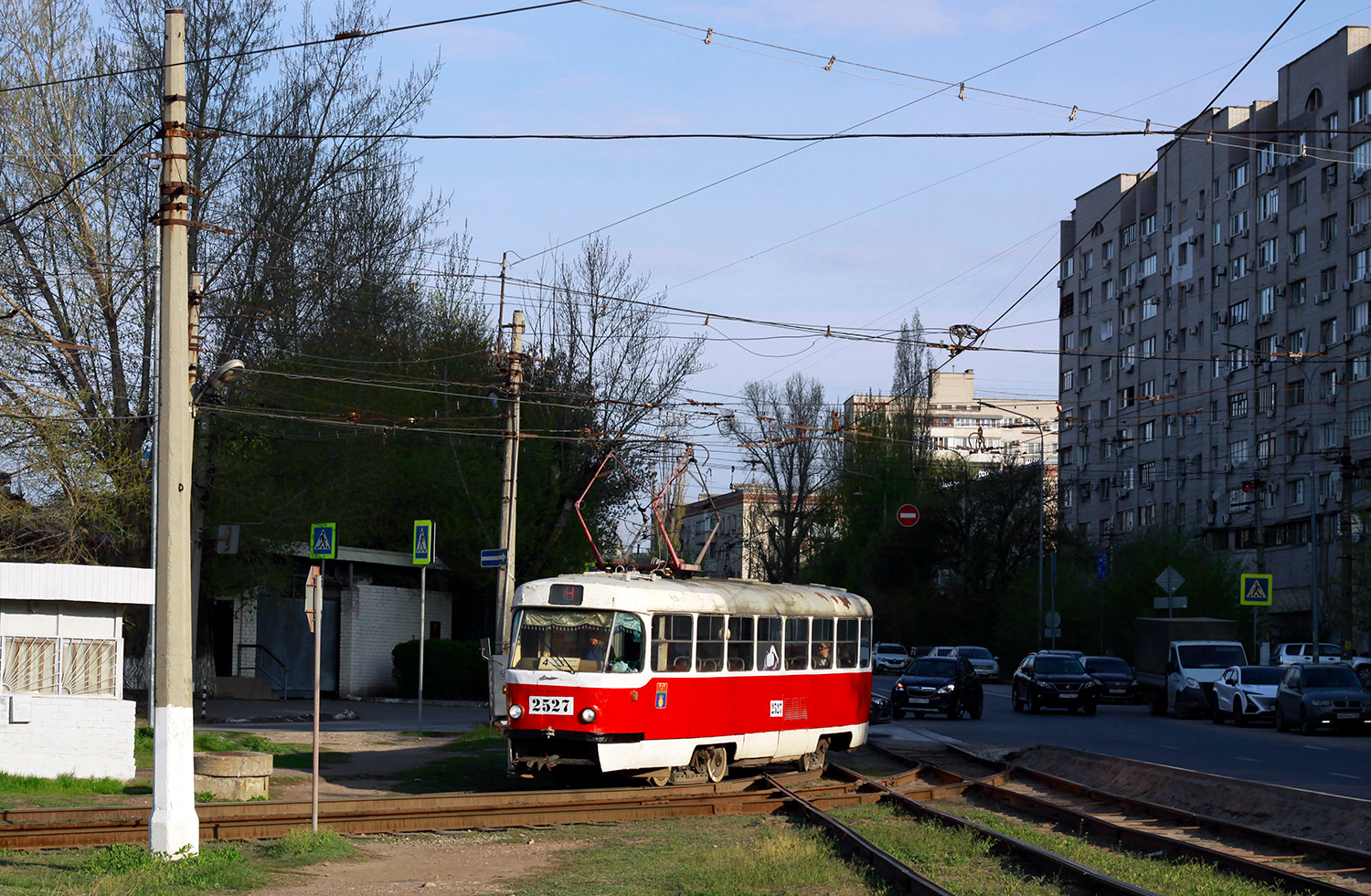 Волгоград, Tatra T3SU (двухдверная) № 2527 Волгоград, Tatra T3SU (двухдверная) № 2527