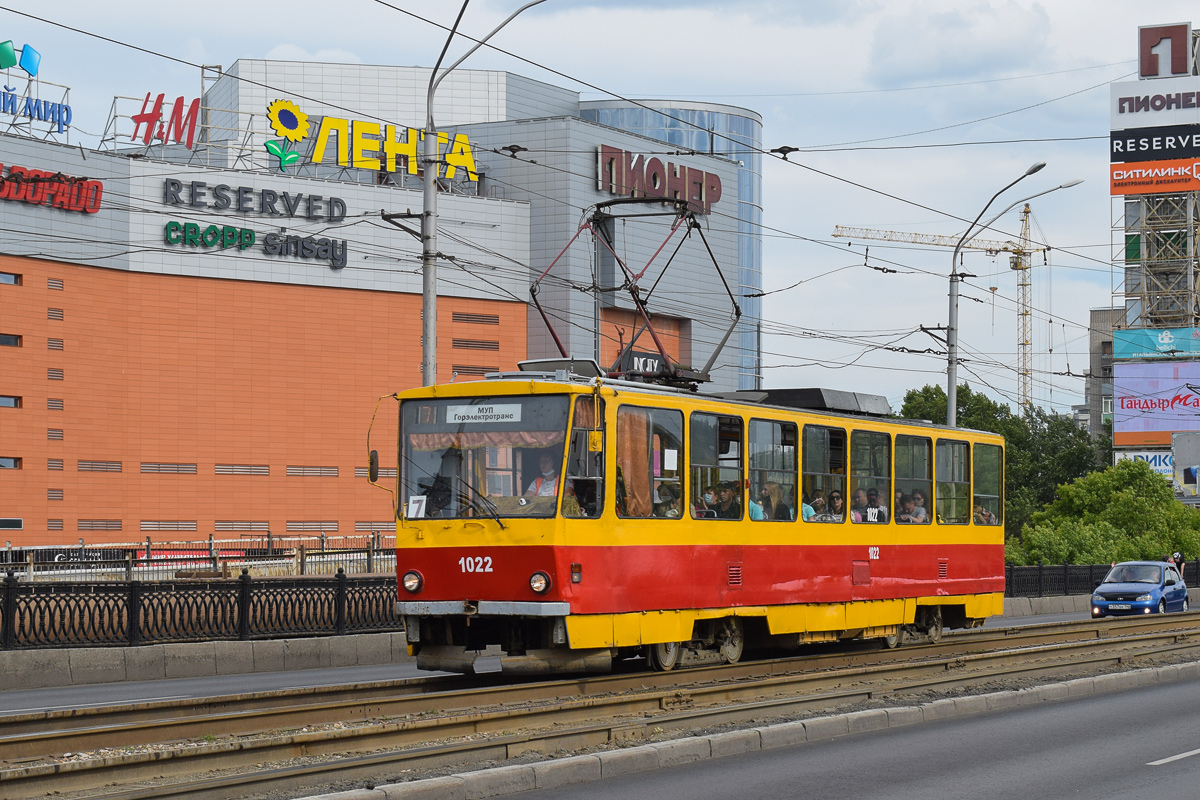 Барнаул, Tatra T6B5SU № 1022