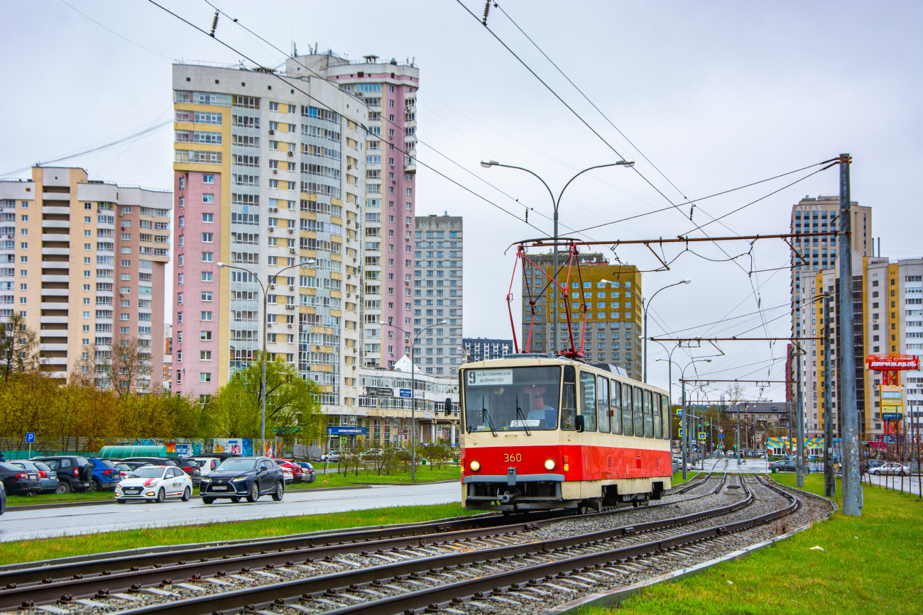 Екатеринбург, Tatra T6B5SU № 360