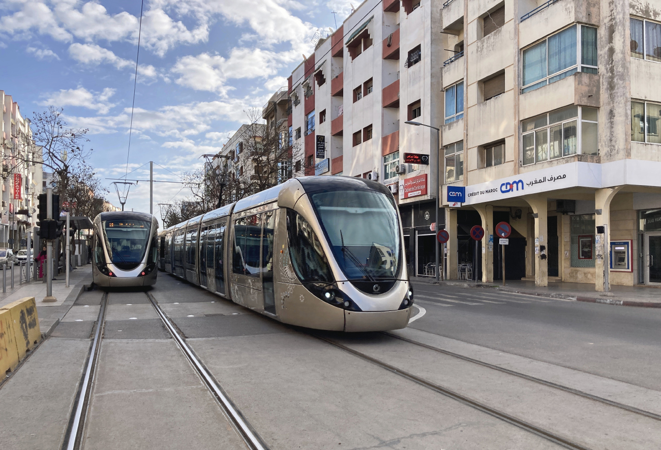 Рабат - Сале, Alstom Citadis 302 № 053; Рабат - Сале, Alstom Citadis 302 № 056