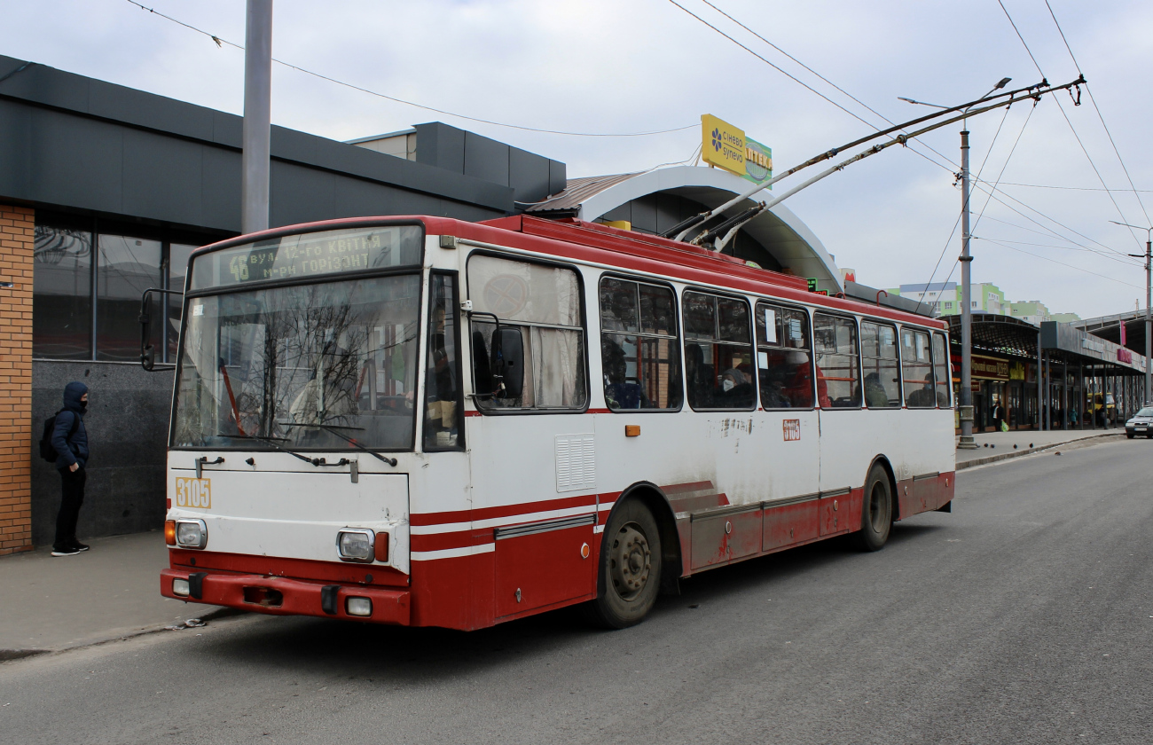 Харьков, Škoda 14Tr17/6M № 3105