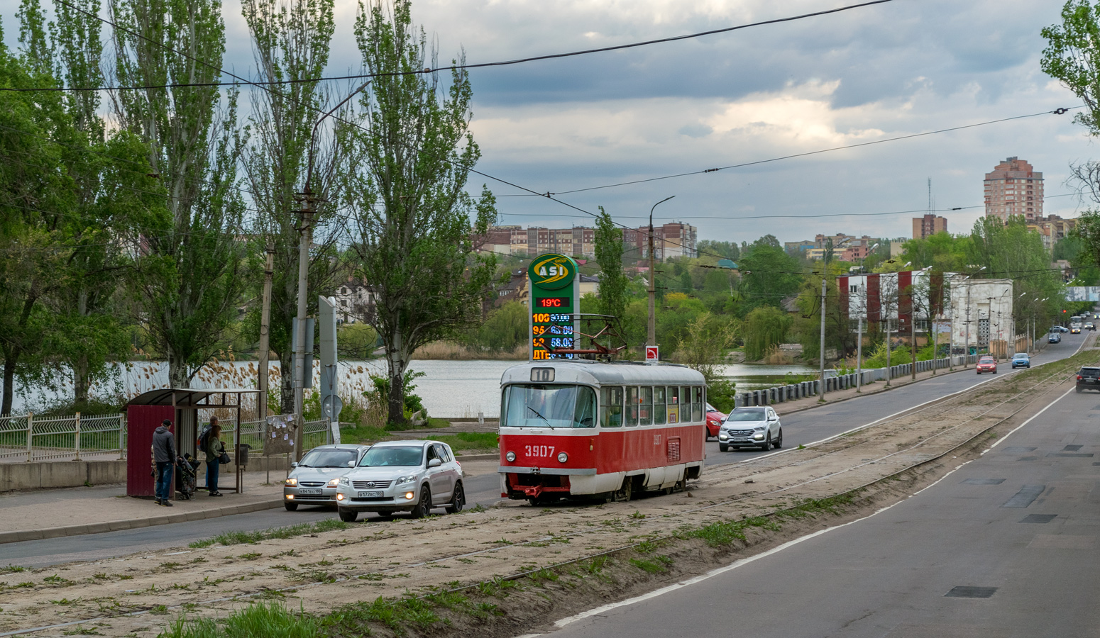 Donezk, Tatra T3SU (2-door) Nr. 3907