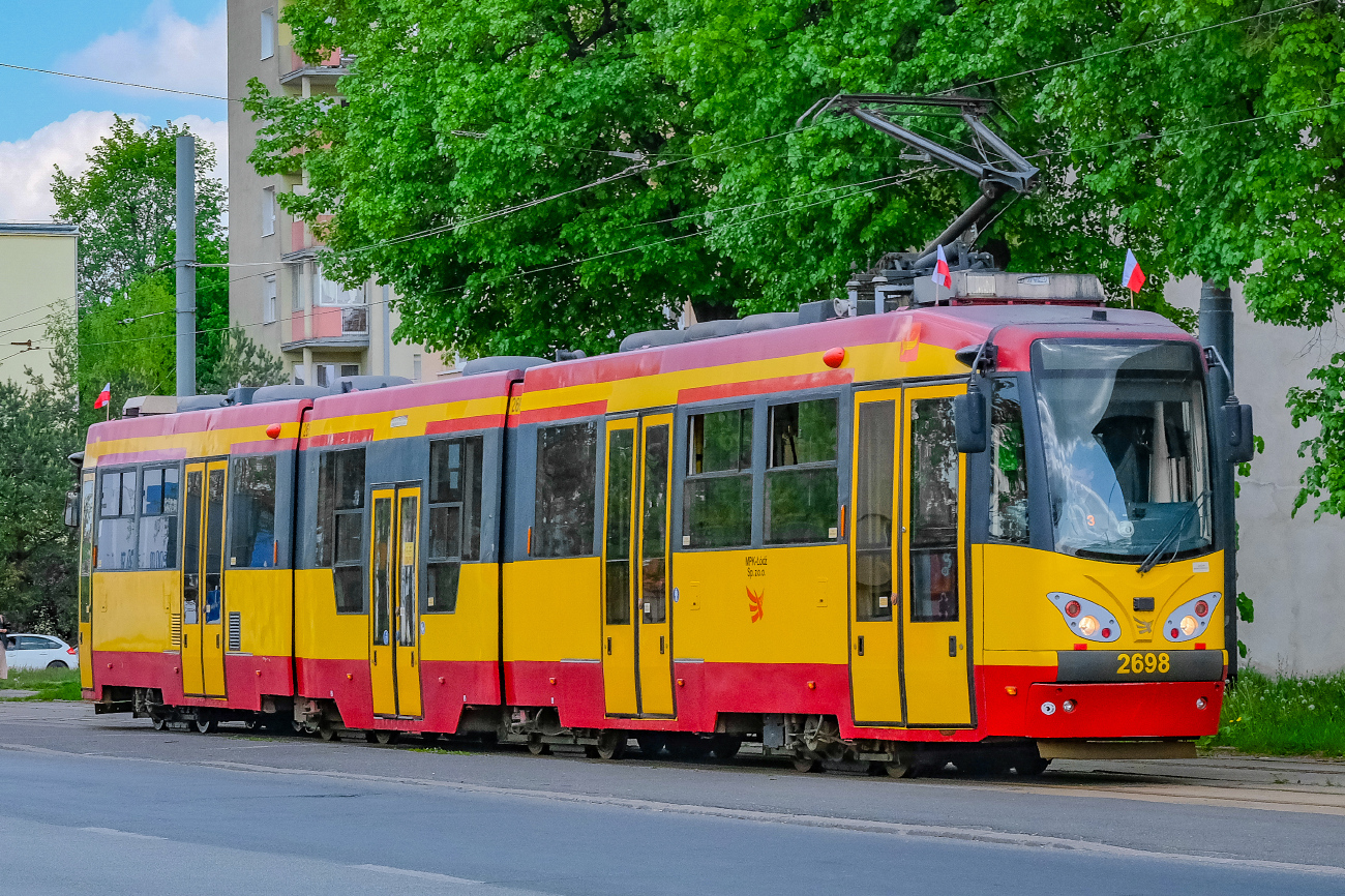 Лодзь, Duewag M8CN № 2698; Лодзь — Временные конечные станции