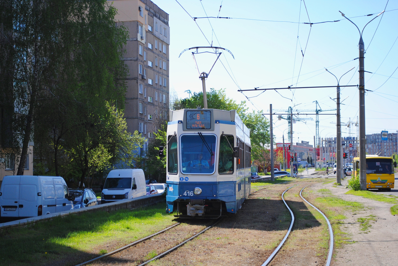 Винница, SWP/SIG/BBC Be 4/6 "Tram 2000" № 416