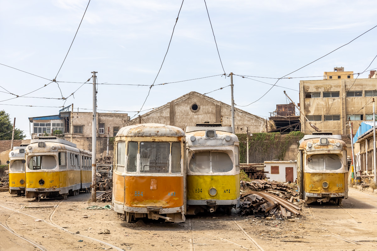 Александрия, Duewag GT6 № 884; Александрия, Duewag GT6 № 834; Александрия, Duewag GT6 № 860