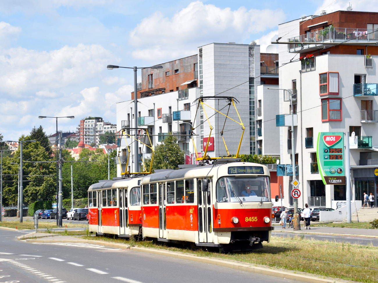 Прага, Tatra T3R.P № 8455