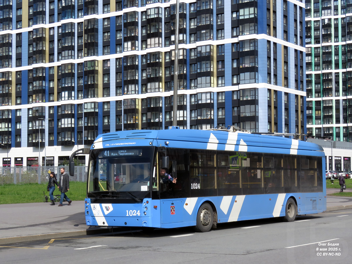 Санкт-Петербург, Тролза-5265.08 «Мегаполис» № 1024
