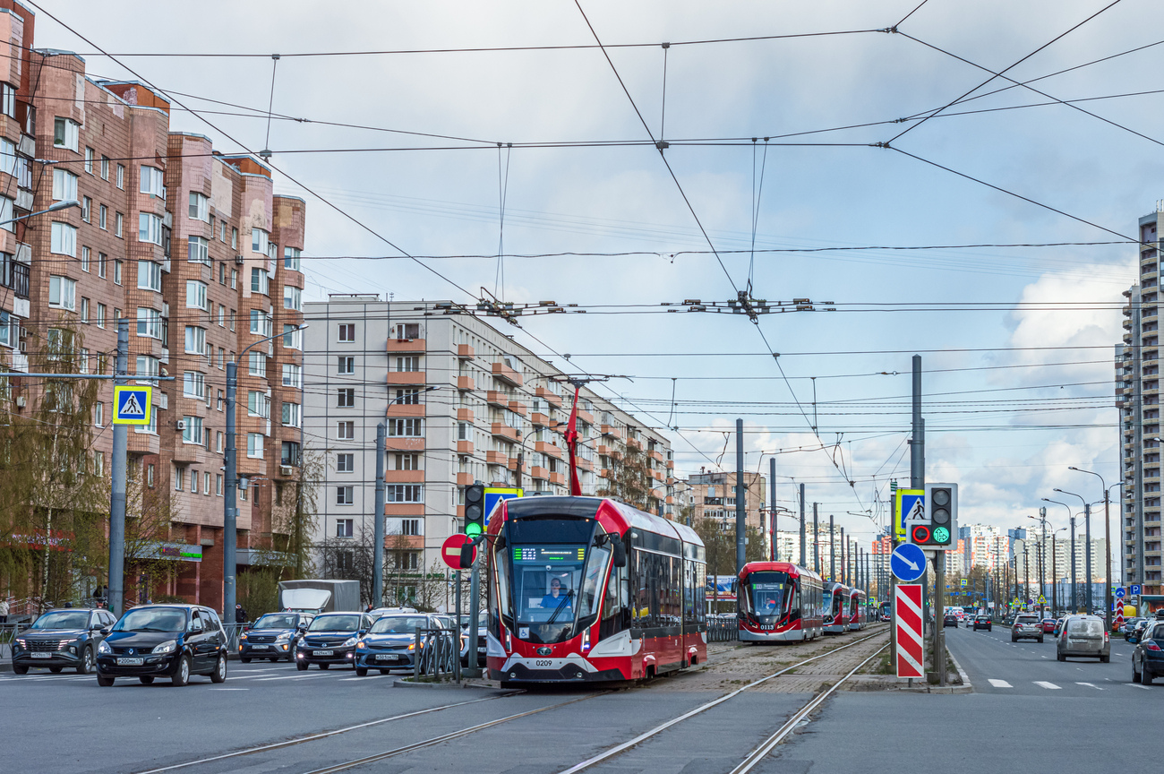 Санкт-Петербург, 71-923М «Богатырь-М» № 0209; Санкт-Петербург — Трамвайные линии и инфраструктура