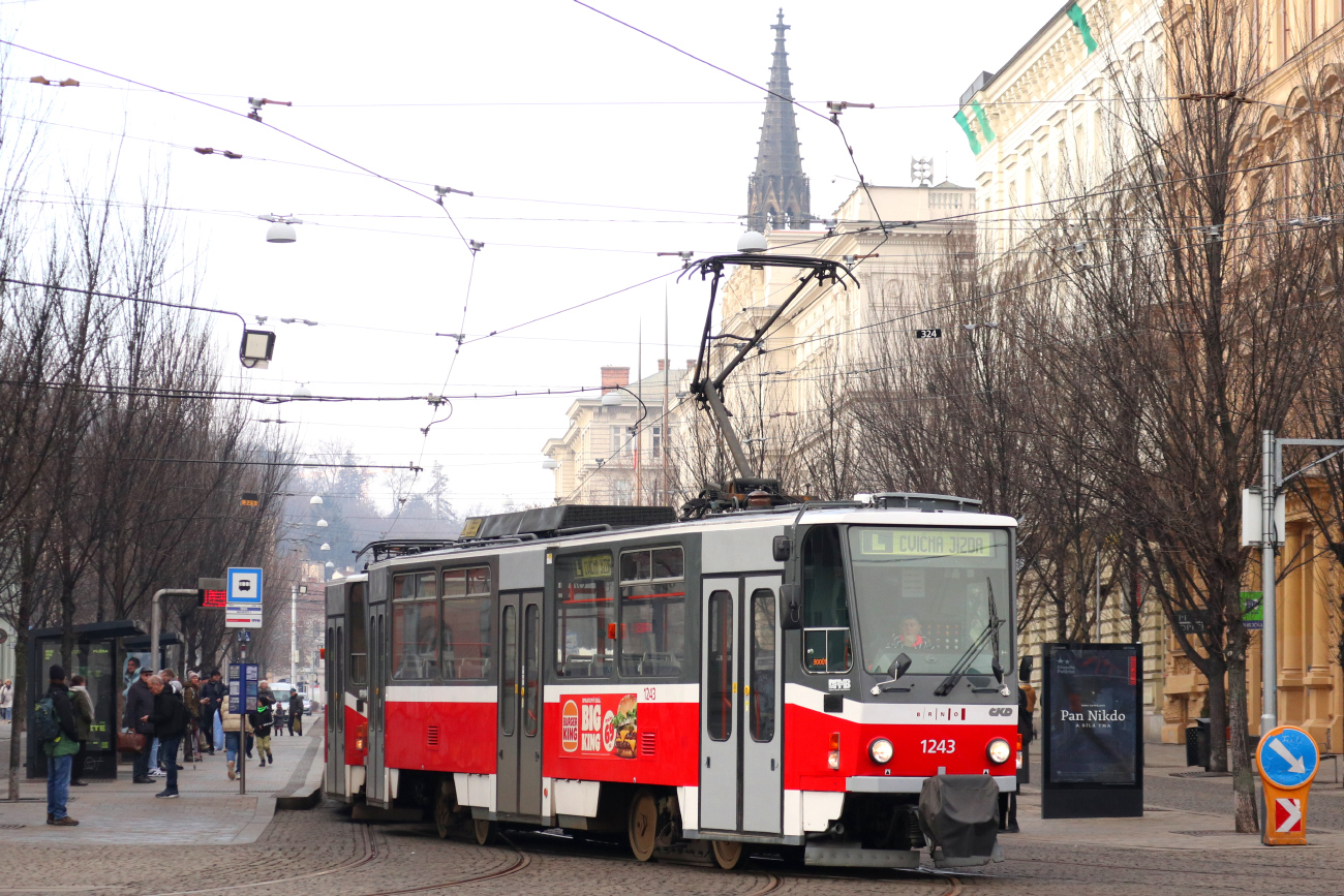 Brno, Tatra T6A5 Br. 1244; Brno, Tatra T6A5 Br. 1243
