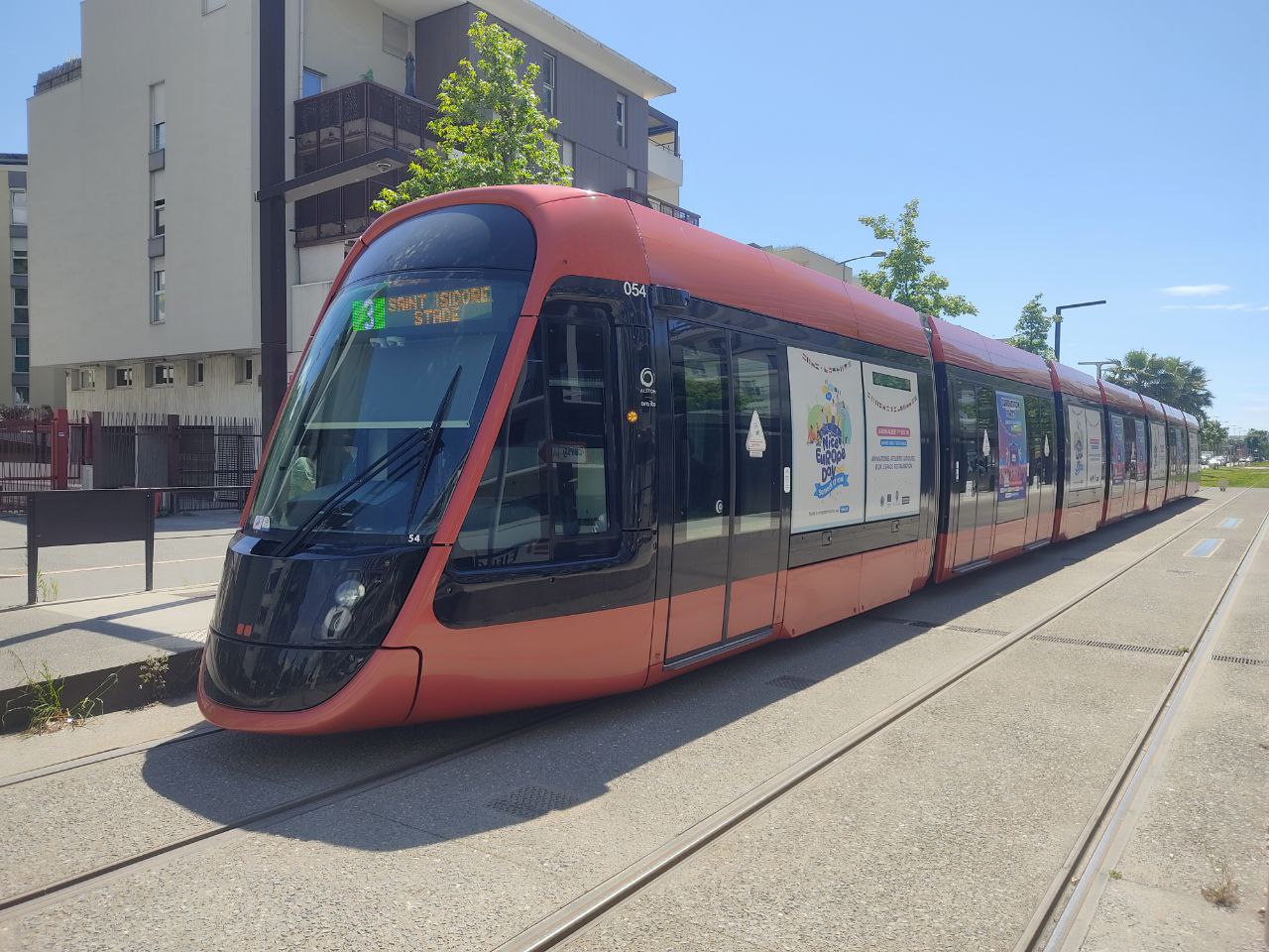 Ницца, Alstom Citadis 405 № 054