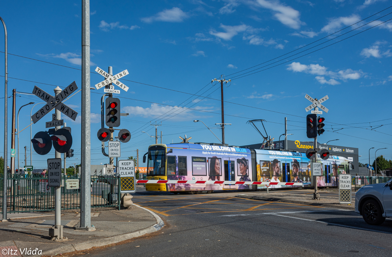Adelaide — Tramway crossings