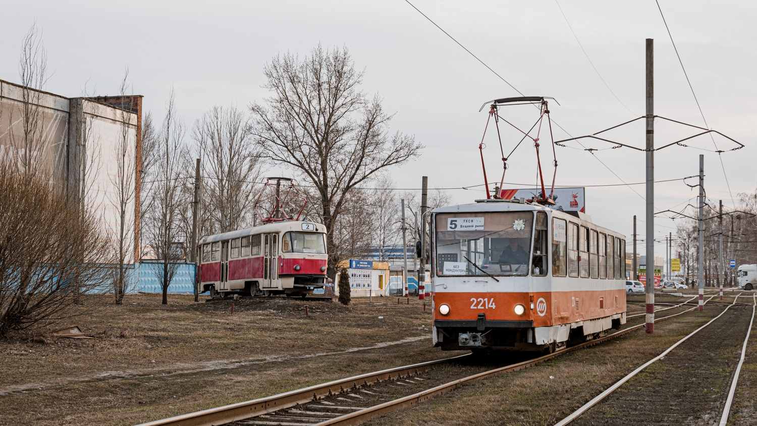 Ульяновск, Tatra T3SU № 2000; Ульяновск, Tatra T6B5SU № 2214