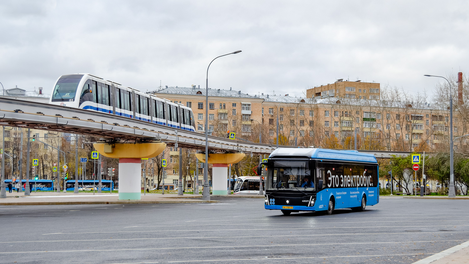 Москва, ЭПС № 03; Москва, ЛиАЗ-6274 № 430271