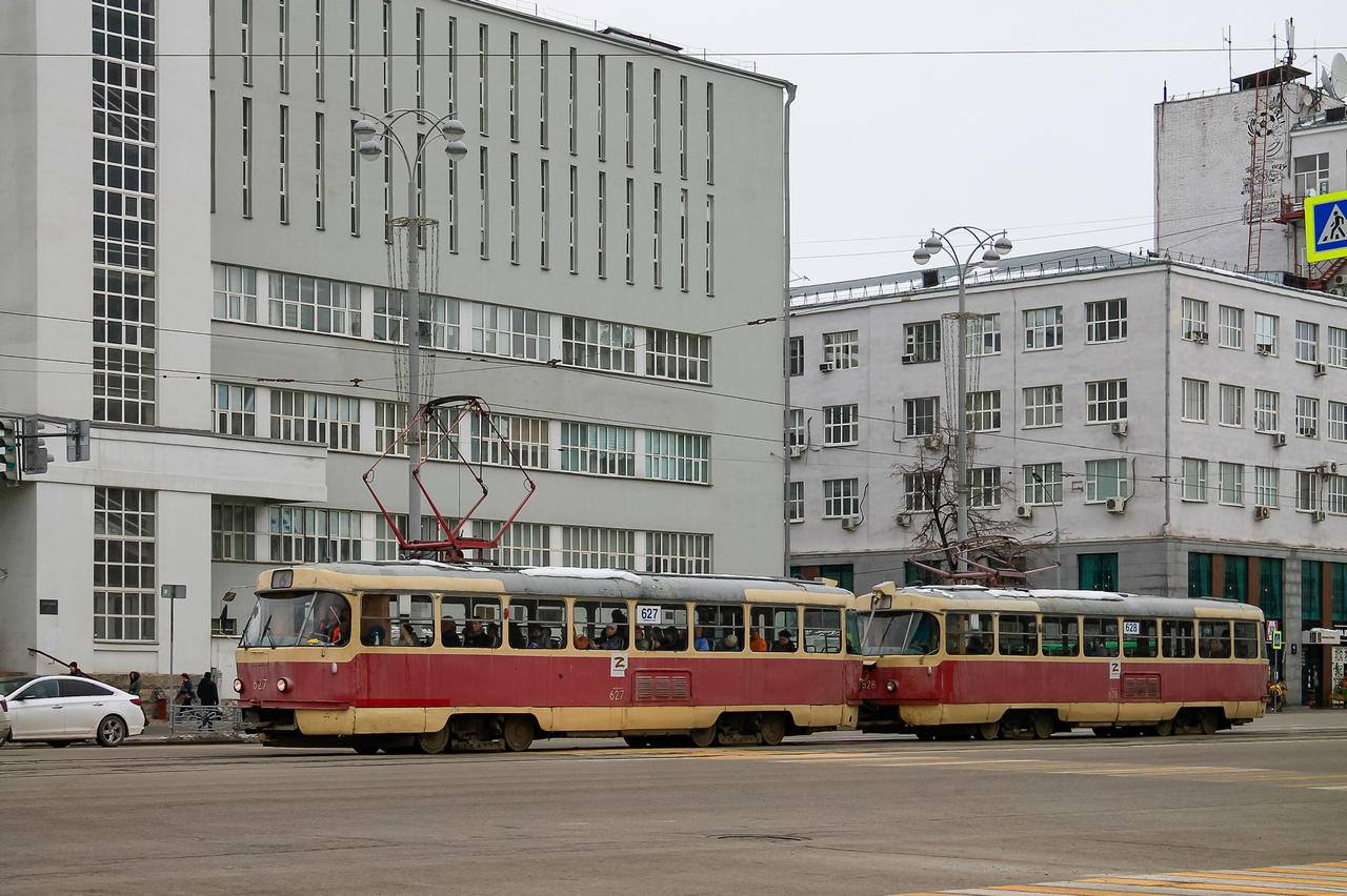 Екатеринбург, Tatra T3SU (двухдверная) № 627