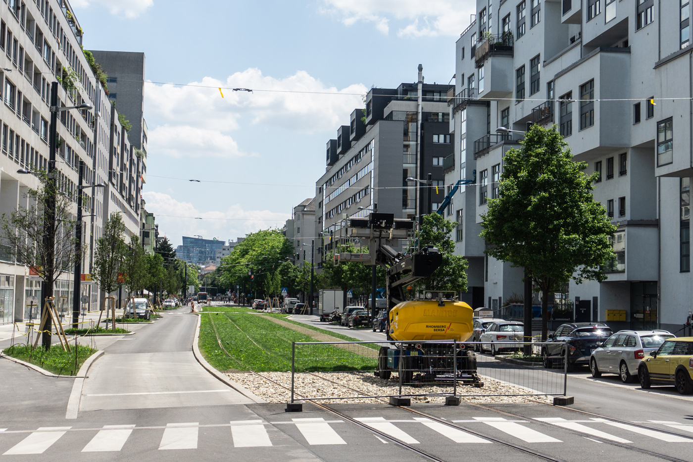 Вена — Строительство трамвайной линии до Hillerstraße