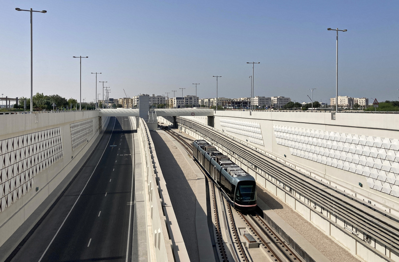 Лусаил, Alstom Citadis X05 № 021; Лусаил — Трамвайные линии и инфраструктура