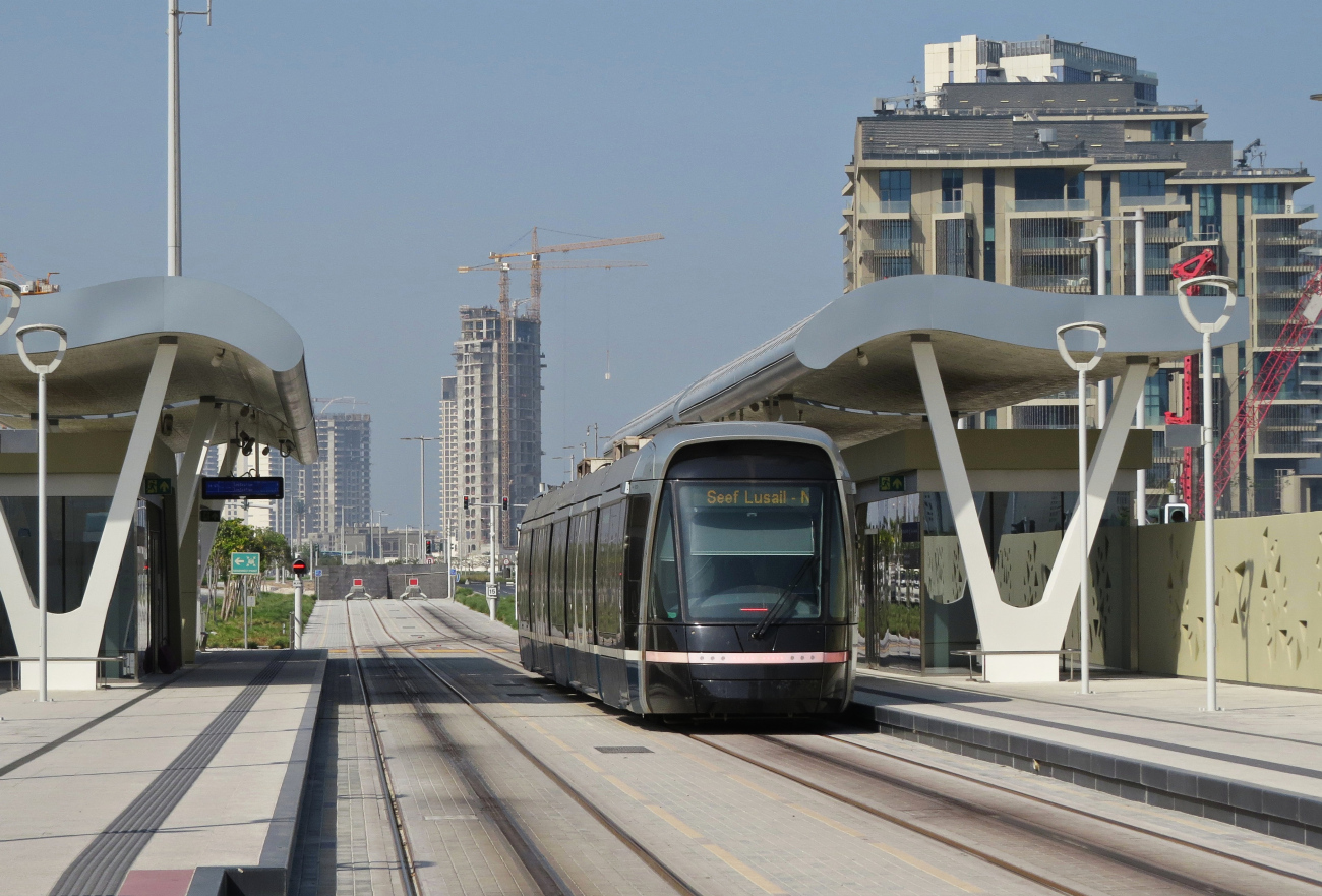 Лусаил, Alstom Citadis 305 № 009; Лусаил — Трамвайные линии и инфраструктура