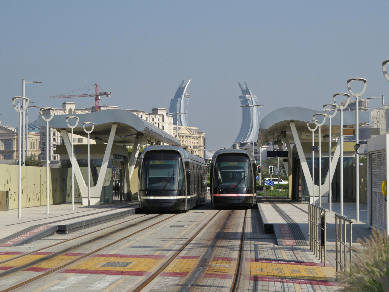 Лусаил, Alstom Citadis 305 № 014; Лусаил, Alstom Citadis 305 № 007