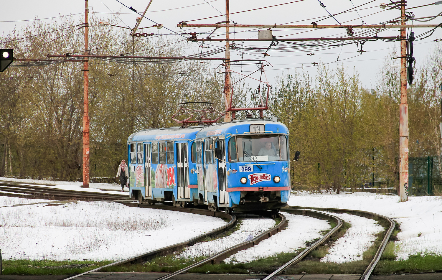 叶卡捷琳堡, Tatra T3SU (2-door) # 099
