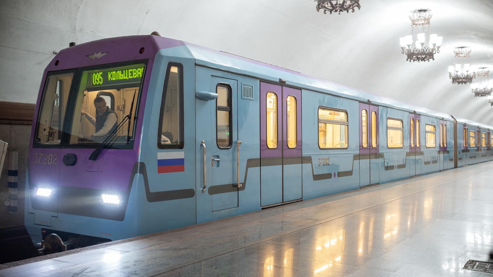 Moscow, 81-760A № 37282; Moscow — Festive events, exhibitions of rolling stock and a train parade dedicated to the 90th anniversary of the Moscow Metro on May 15-18, 2025