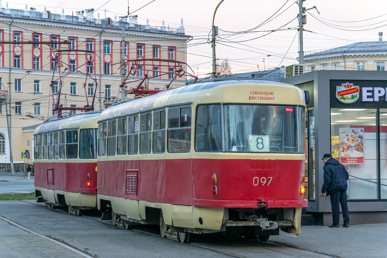 Jekatyerinburg, Tatra T3SU (2-door) — 097