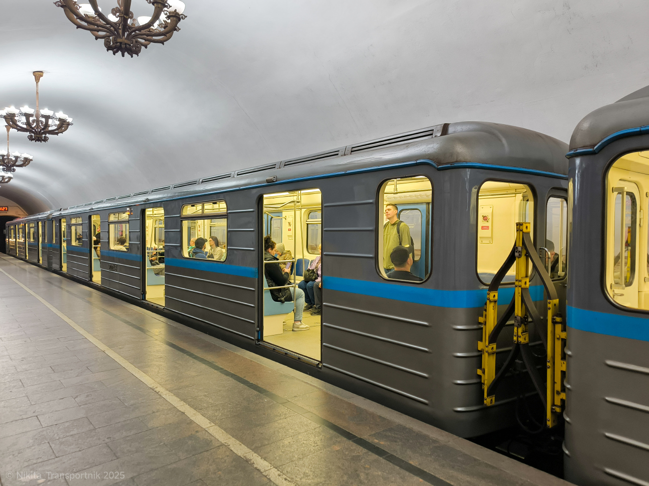 莫斯科, 81-714.6 # 20048; 莫斯科 — Festive events, exhibitions of rolling stock and a train parade dedicated to the 90th anniversary of the Moscow Metro on May 15-18, 2025