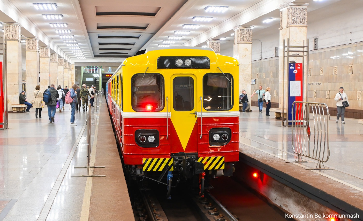 莫斯科, 81-580 # ВЭКА-001; 莫斯科 — Festive events, exhibitions of rolling stock and a train parade dedicated to the 90th anniversary of the Moscow Metro on May 15-18, 2025