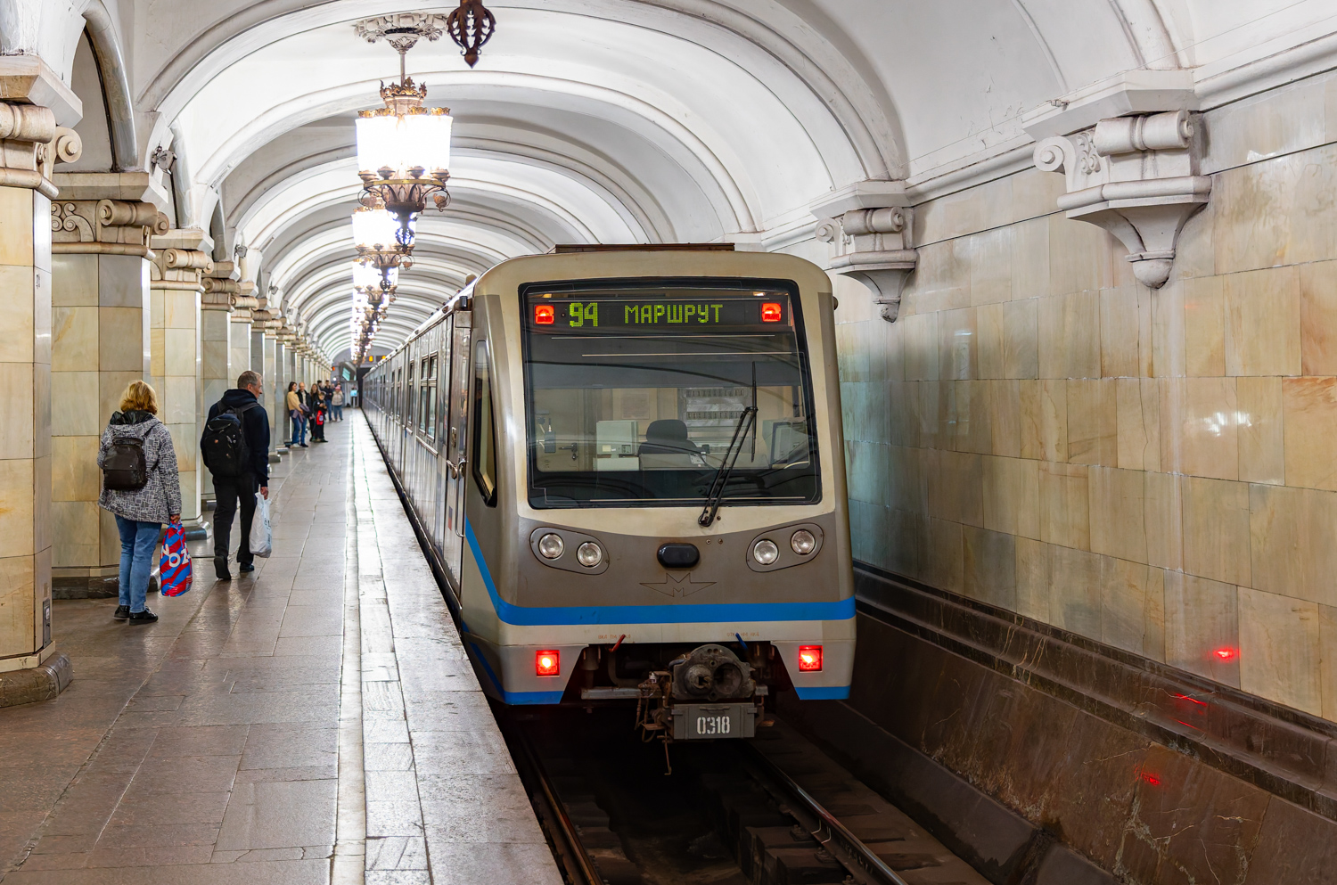 Москва, 81-740.4 «Русич» № 0318; Москва — Праздничные мероприятия, выставки подвижного состава и Парад поездов к 90-летию Московского метрополитена 15 — 18 мая 2025