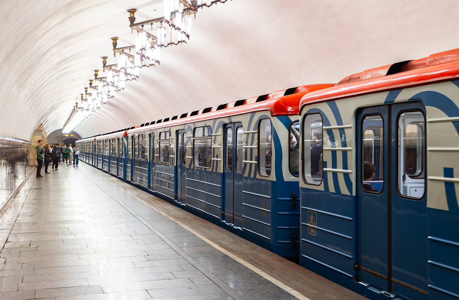 Moskva, 81-714.5М (MVM) č. 1453; Moskva — Festive events, exhibitions of rolling stock and a train parade dedicated to the 90th anniversary of the Moscow Metro on May 15-18, 2025