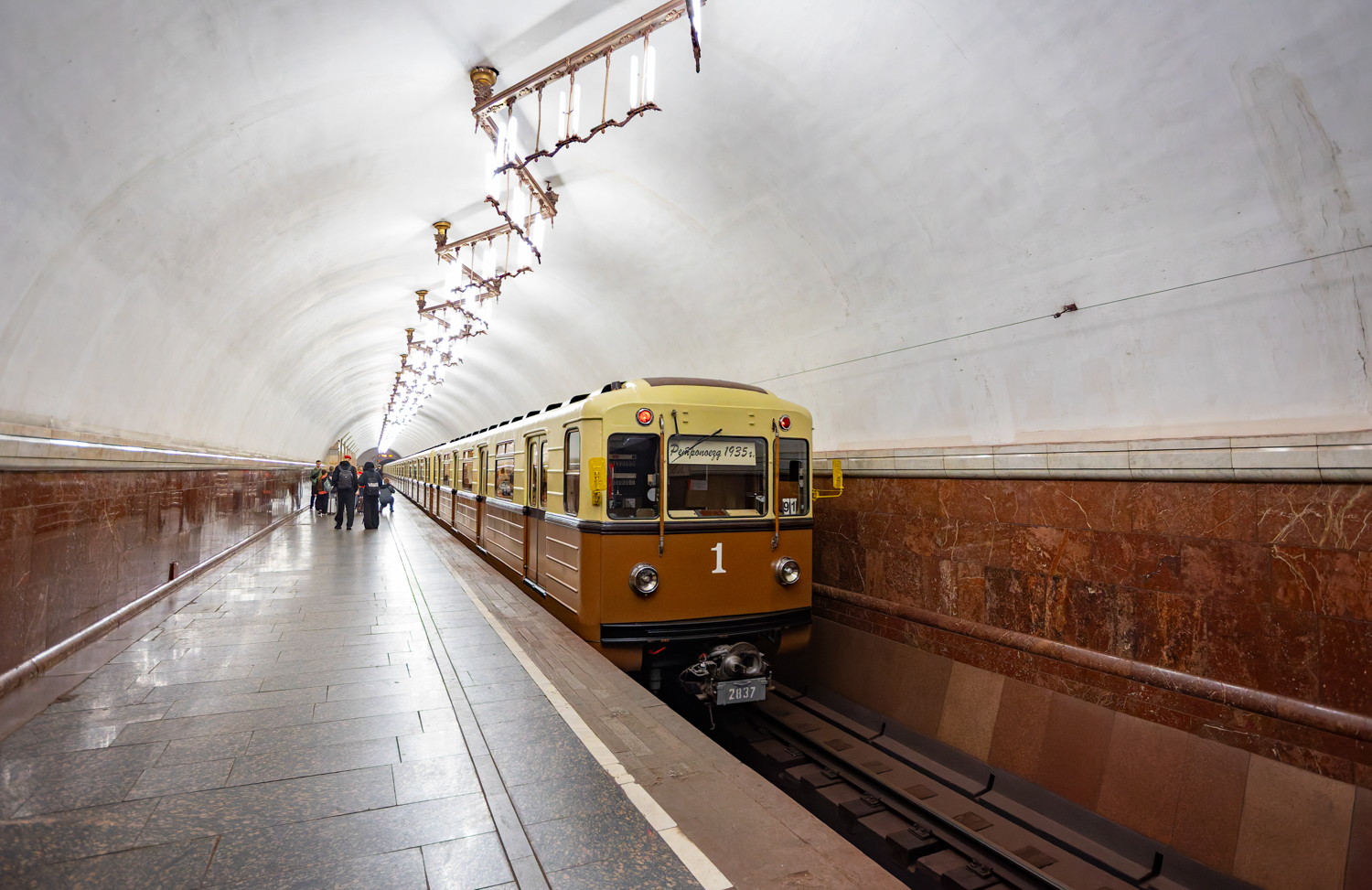 Moskva, 81-717.5A Br. 2837; Moskva — Festive events, exhibitions of rolling stock and a train parade dedicated to the 90th anniversary of the Moscow Metro on May 15-18, 2025