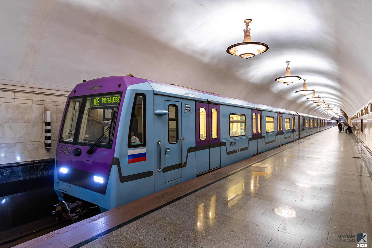 Москва, 81-760А № 37282; Москва — Праздничные мероприятия, выставки подвижного состава и Парад поездов к 90-летию Московского метрополитена 15 — 18 мая 2025