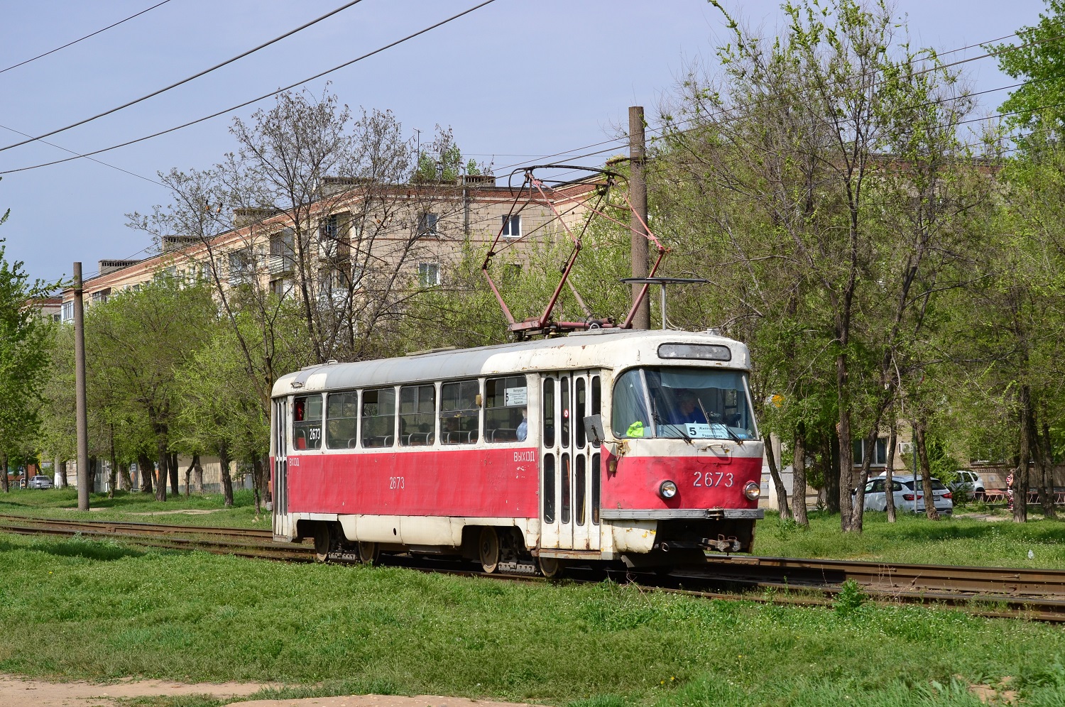 Волгоград, Tatra T3SU (двухдверная) № 2673