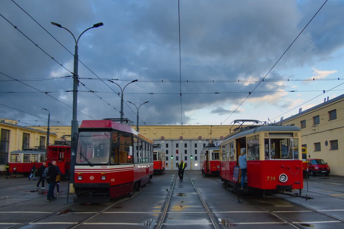 Warszawa, Konstal 105Na Nr 1006; Warszawa, Konstal N Nr 734; Warszawa — Noc Muzeów