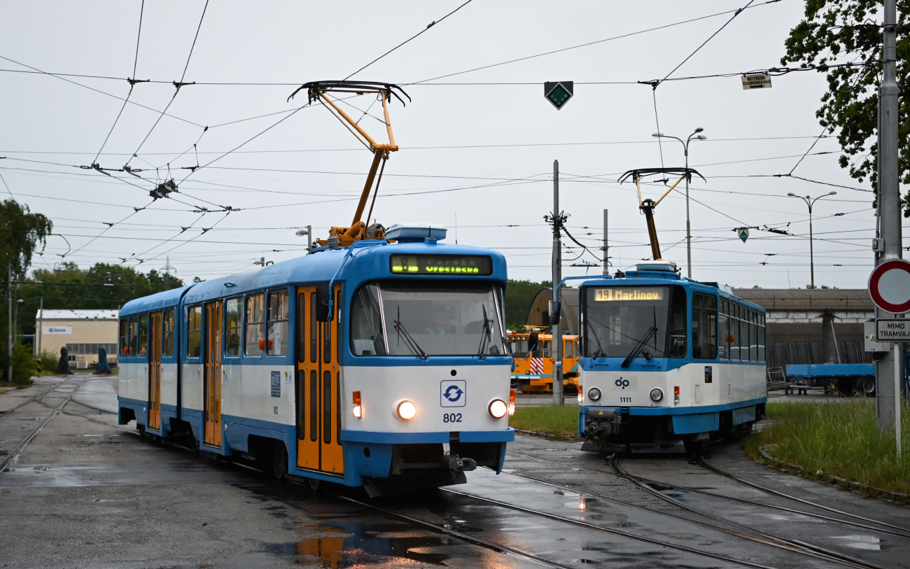 Ostrava, Tatra K2R.P № 802; Ostrava, Tatra T6A5 № 1111; Ostrava — Ostravská muzejní noc