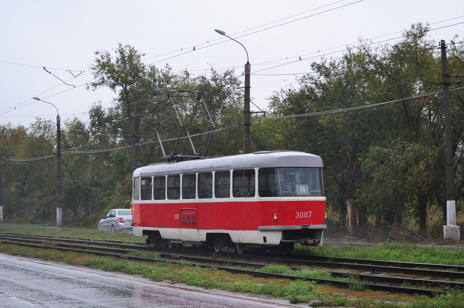 Волгоград, Tatra T3SU (двухдверная) № 3007