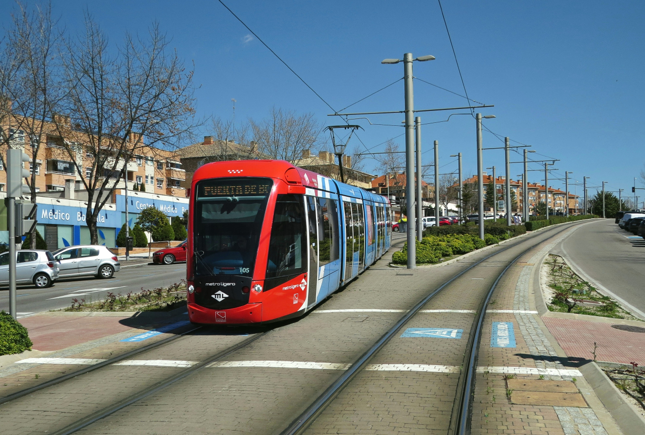 Мадрид, Alstom Citadis 302 № 105