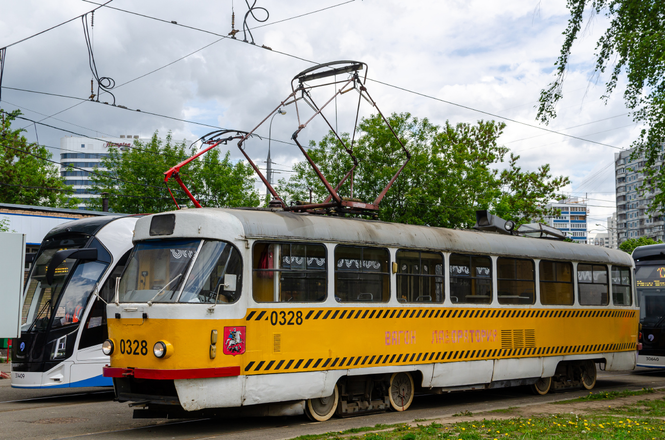 Москва, Tatra T3SU № 0328