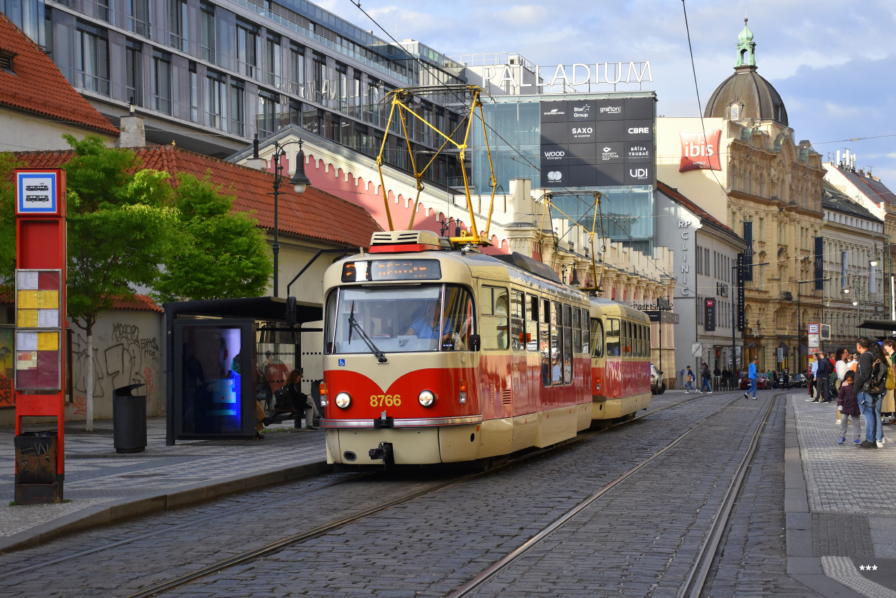 Прага, Tatra T3R.PLF № 8766