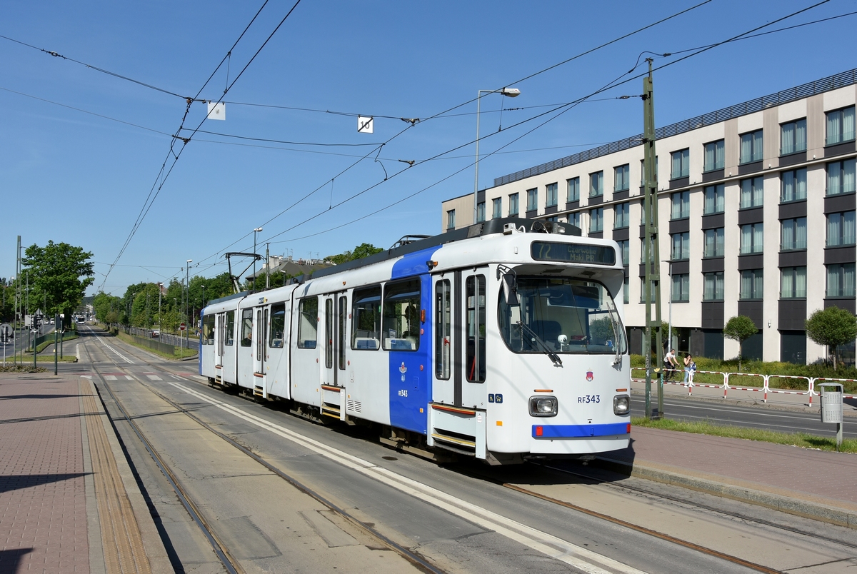 Краков, Duewag GT8SU № RF343